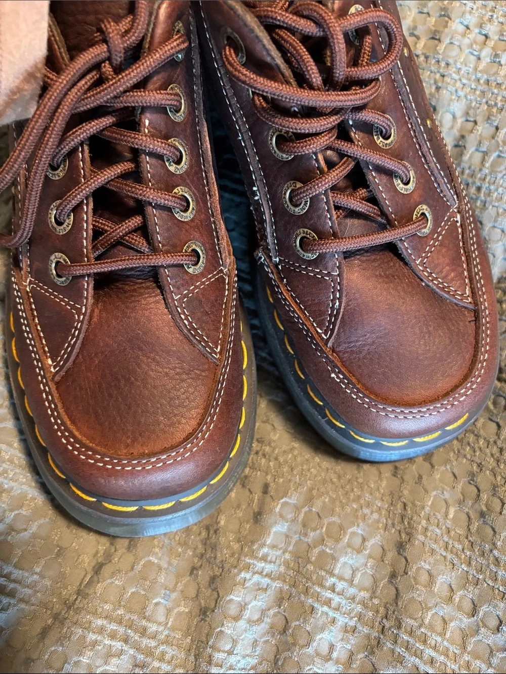 Dr. Martens Brown flower buzz shoes
